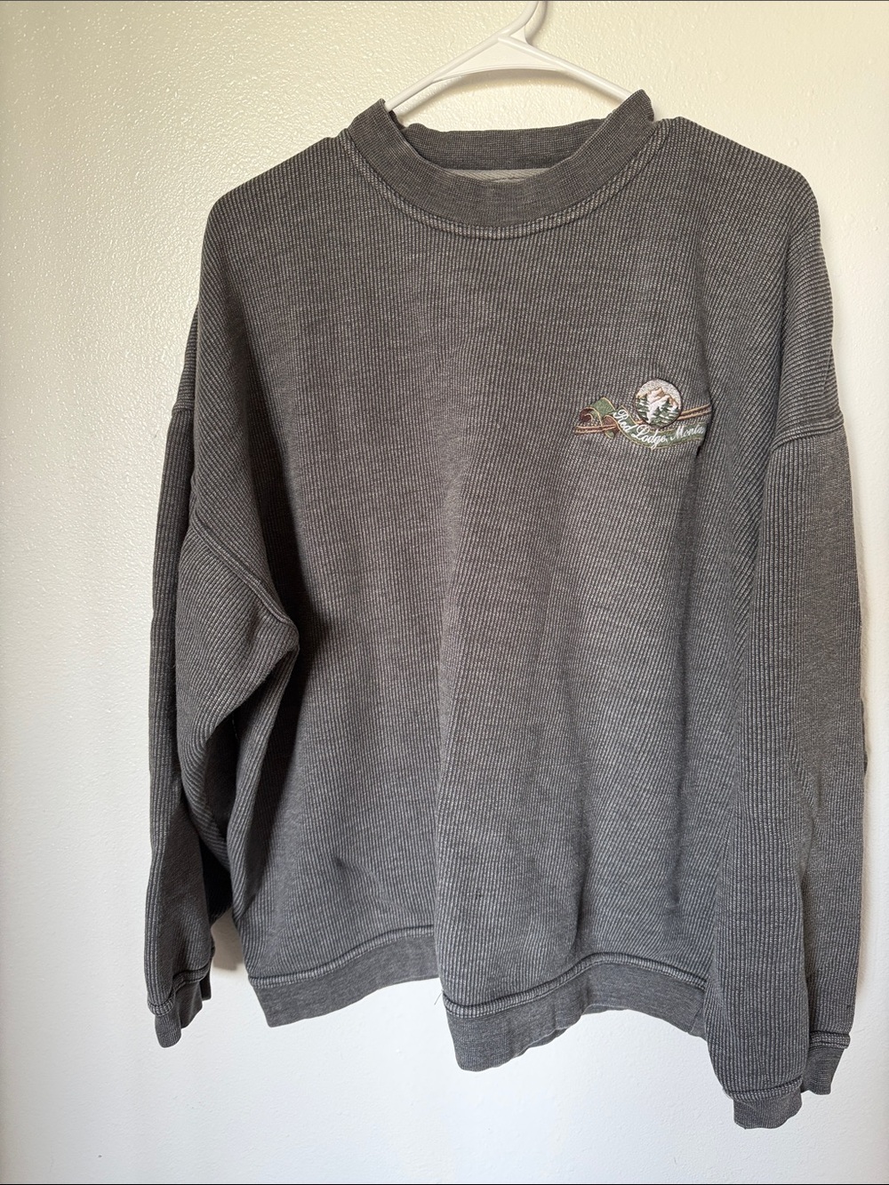 Thermal Crewneck Sweater red lodge